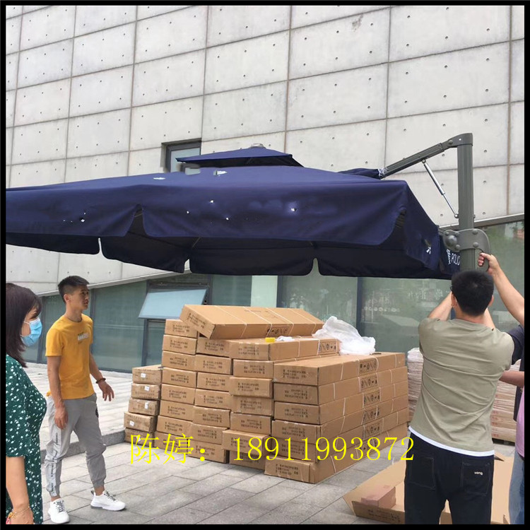 北京交警用的双层执勤遮阳伞 手摇遮阳伞