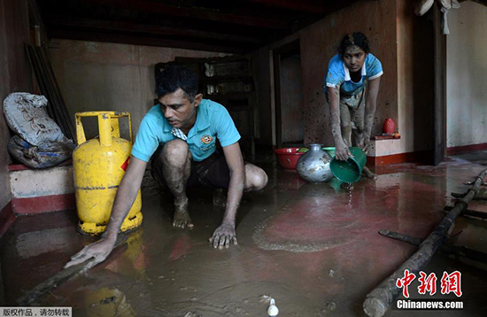斯里兰卡洪水和山体滑坡造成的死亡人数升至193人(组图)