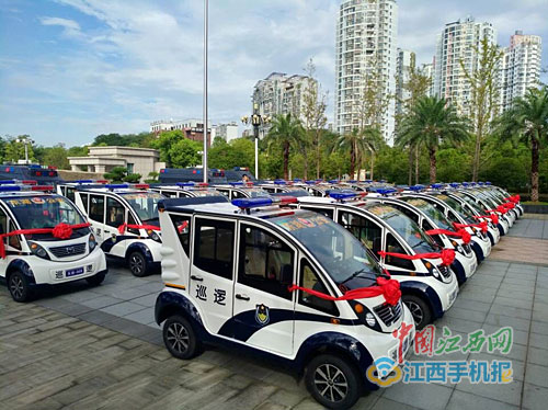 江西省南昌东湖区新增25辆电动巡逻车（图）